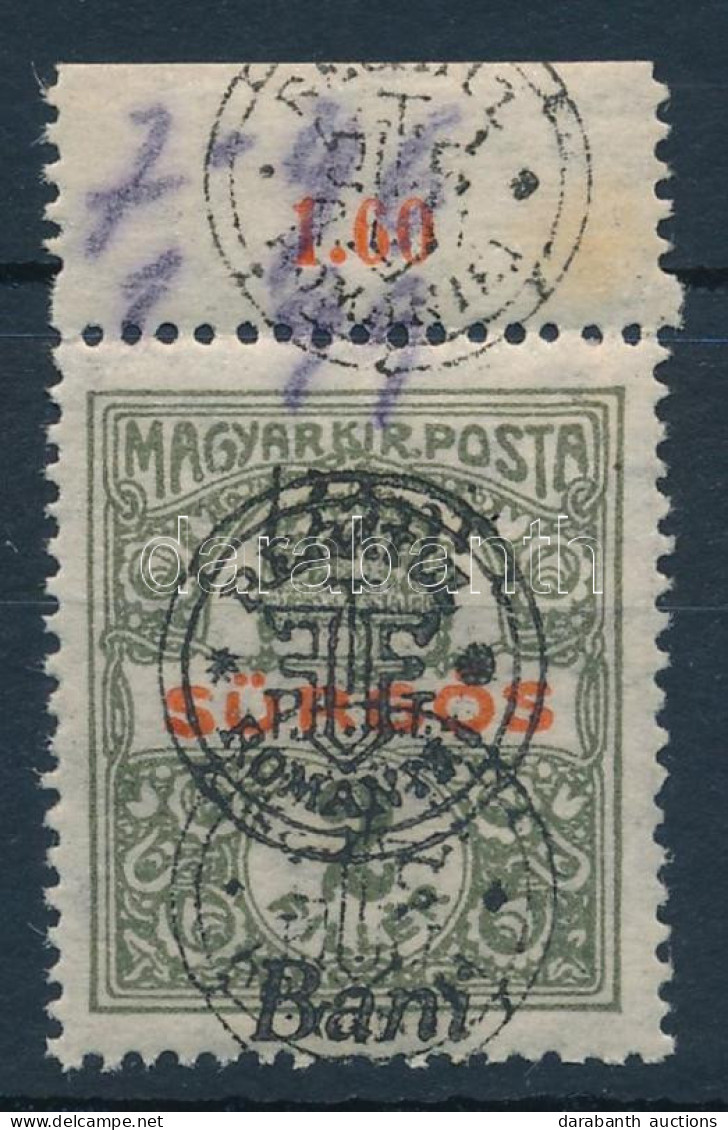 ** Nagyvárad 1919 Sürgős Kettős Felülnyomással / Double Overprint. Signed: Bodor (betapadás / Gum Disturbance) - Andere & Zonder Classificatie