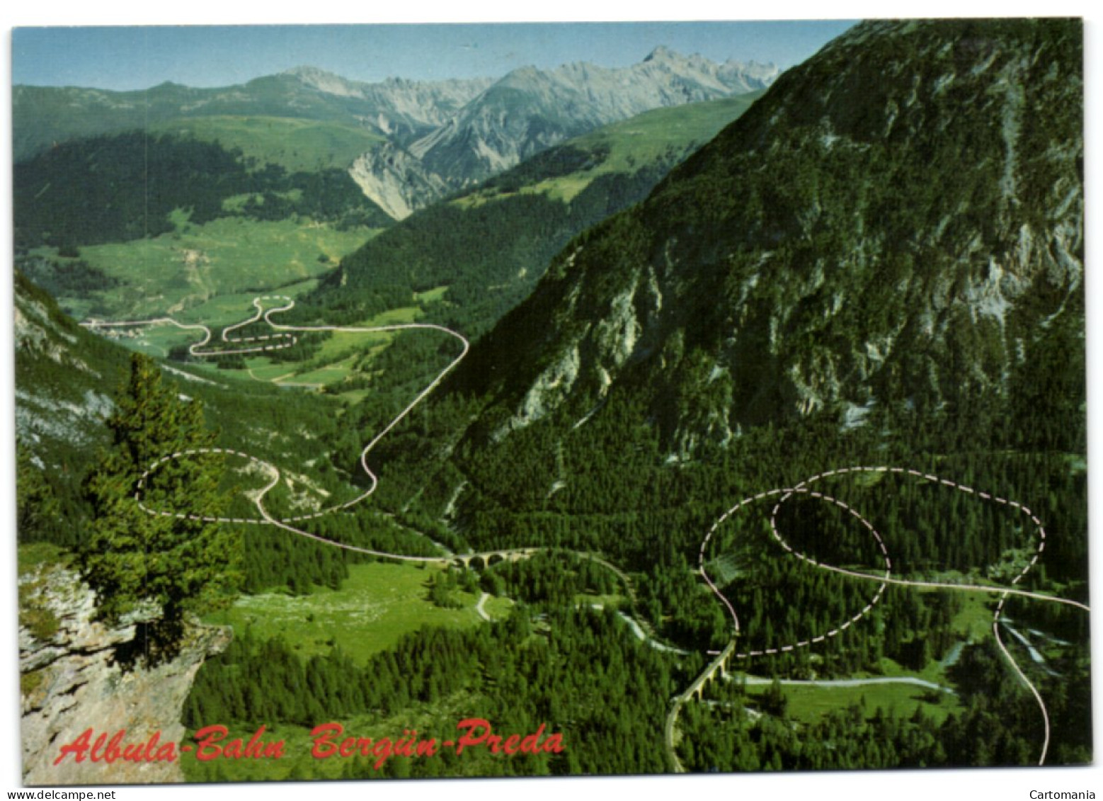 Bahn Ewischen Bergün Und Preda - Albula-Linie - Bergün/Bravuogn