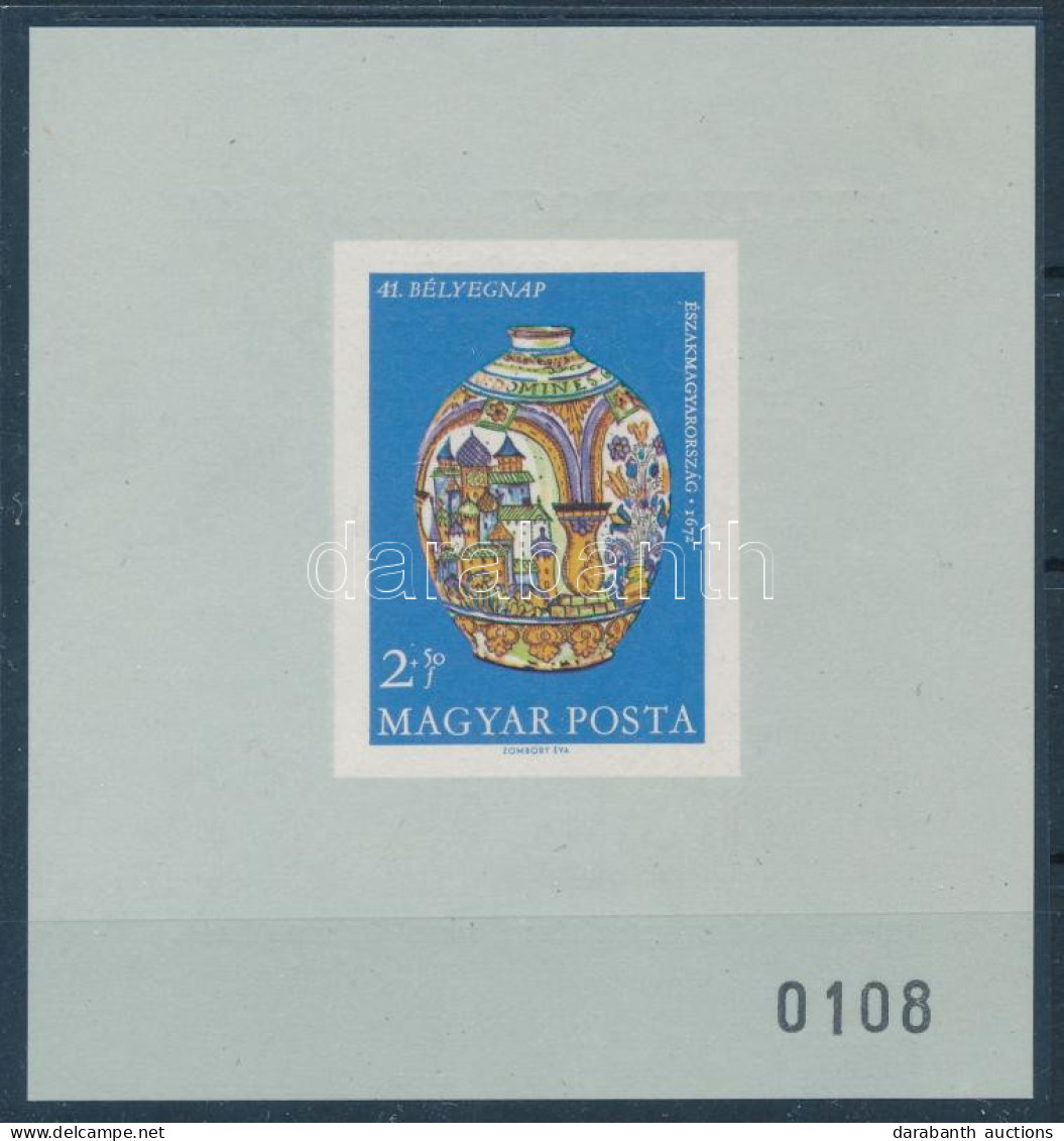 ** 1968 Bélyegnap Ajándék Blokk (60.000) (ujjlenyomat) / Mi Block 66 Present Of The Post (fingerprint) - Altri & Non Classificati