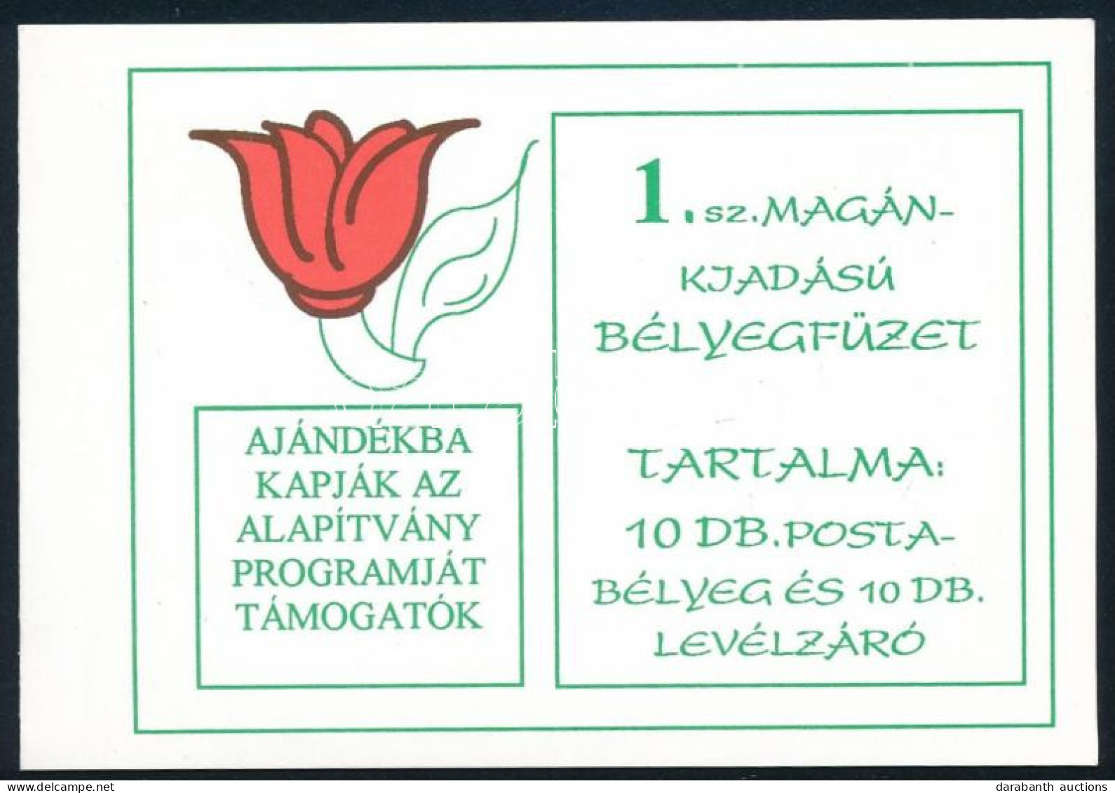 ** 1995 Magyar Népművészet Magánkiadás Bélyegfüzet Piros Sorszámmal / Private Stamp Booklet With Red Number - Other & Unclassified
