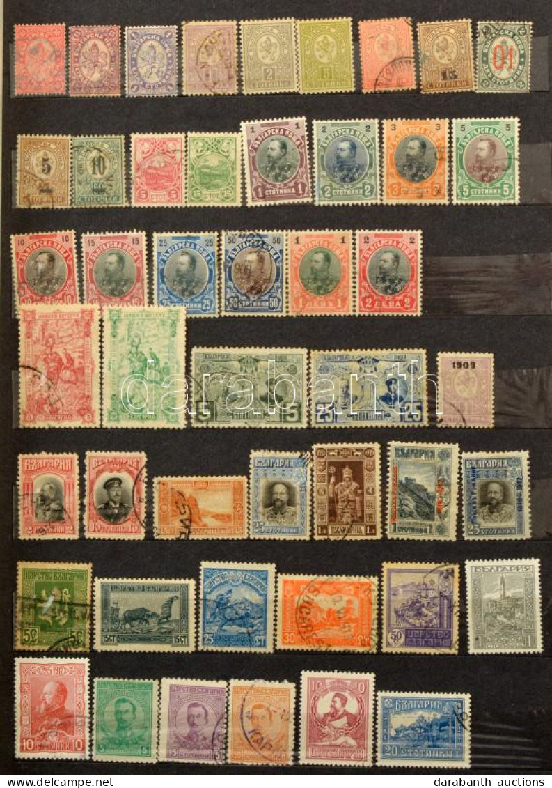 **, (*), *, O Bulgária 1881-1970 összeállítás 10 Lapos A4-es Berakóban, Benne 82 Db Teljes Sor / Bulgaria Lot With 82 Co - Autres & Non Classés