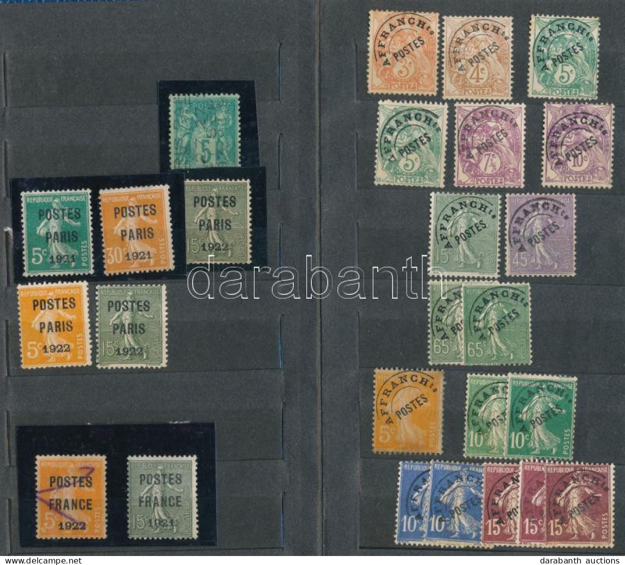 (*) Franciaország összeállítás Előértéktelenített Bélyegekből, 89 Db / France Lot Of 89 Precancelled Stamps - Sonstige & Ohne Zuordnung