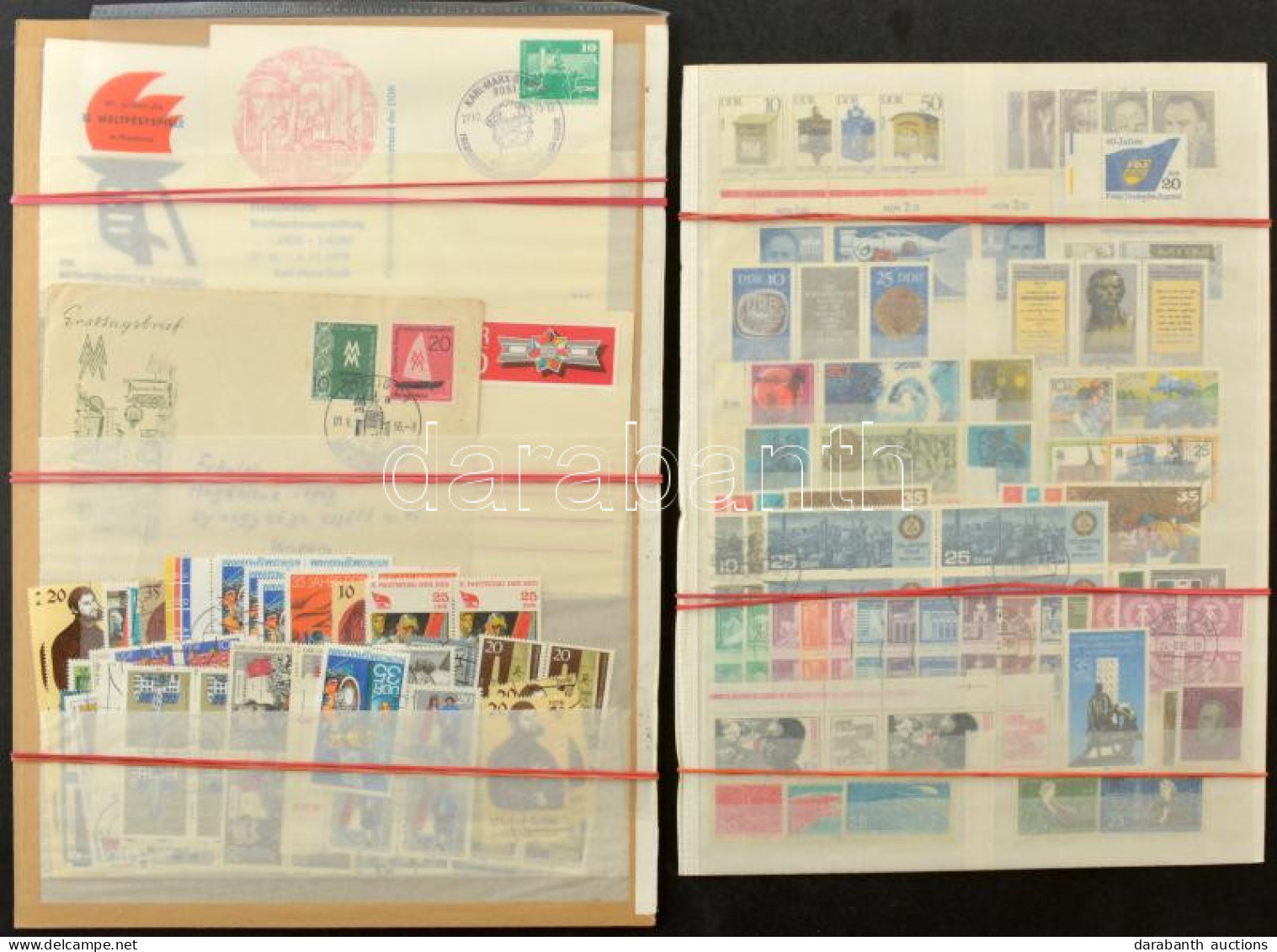 **, *, O NDK Sorok, Egyedi Bélyegek, Blokkok, ívek Stb. 2 Berakólapon / GDR Sets, Single Issues, Blocks, Sheets On 2 Sto - Altri & Non Classificati