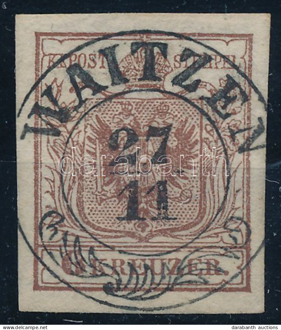 O 1850 6kr "WAITZEN" Luxus Bélyegzéssel - Altri & Non Classificati