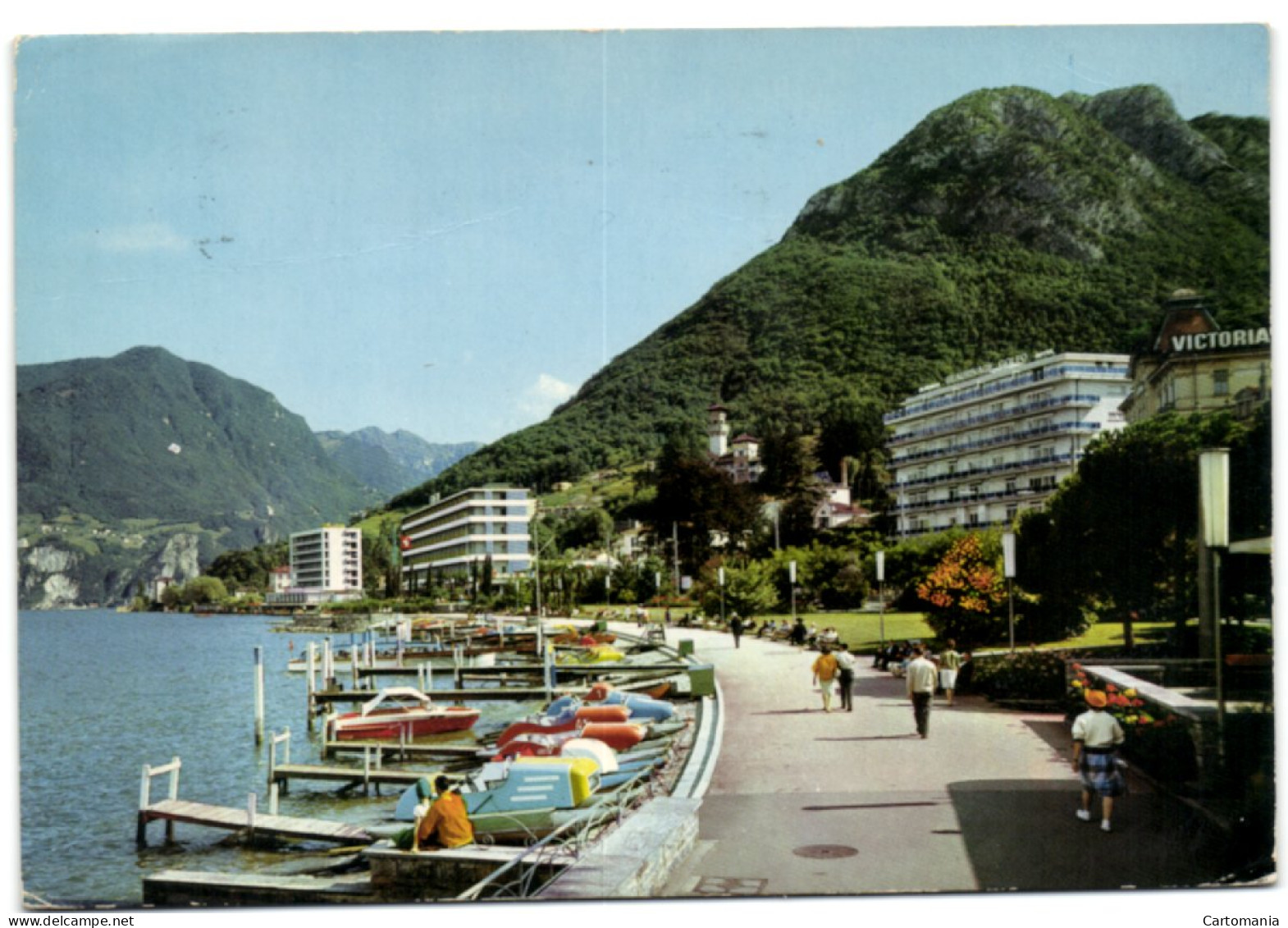 Lugano - Paradiso - Vue Générale Avec Mont S. Salvatore - Paradiso