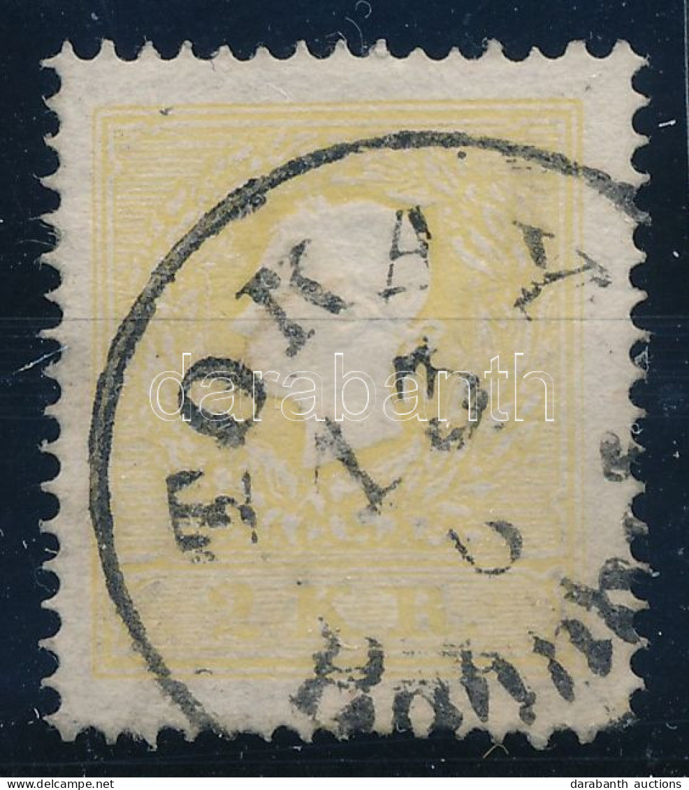 O 1858 2kr II. Típus / Type "TOKAY / Bahnhof" (Ryan 100 P) - Autres & Non Classés