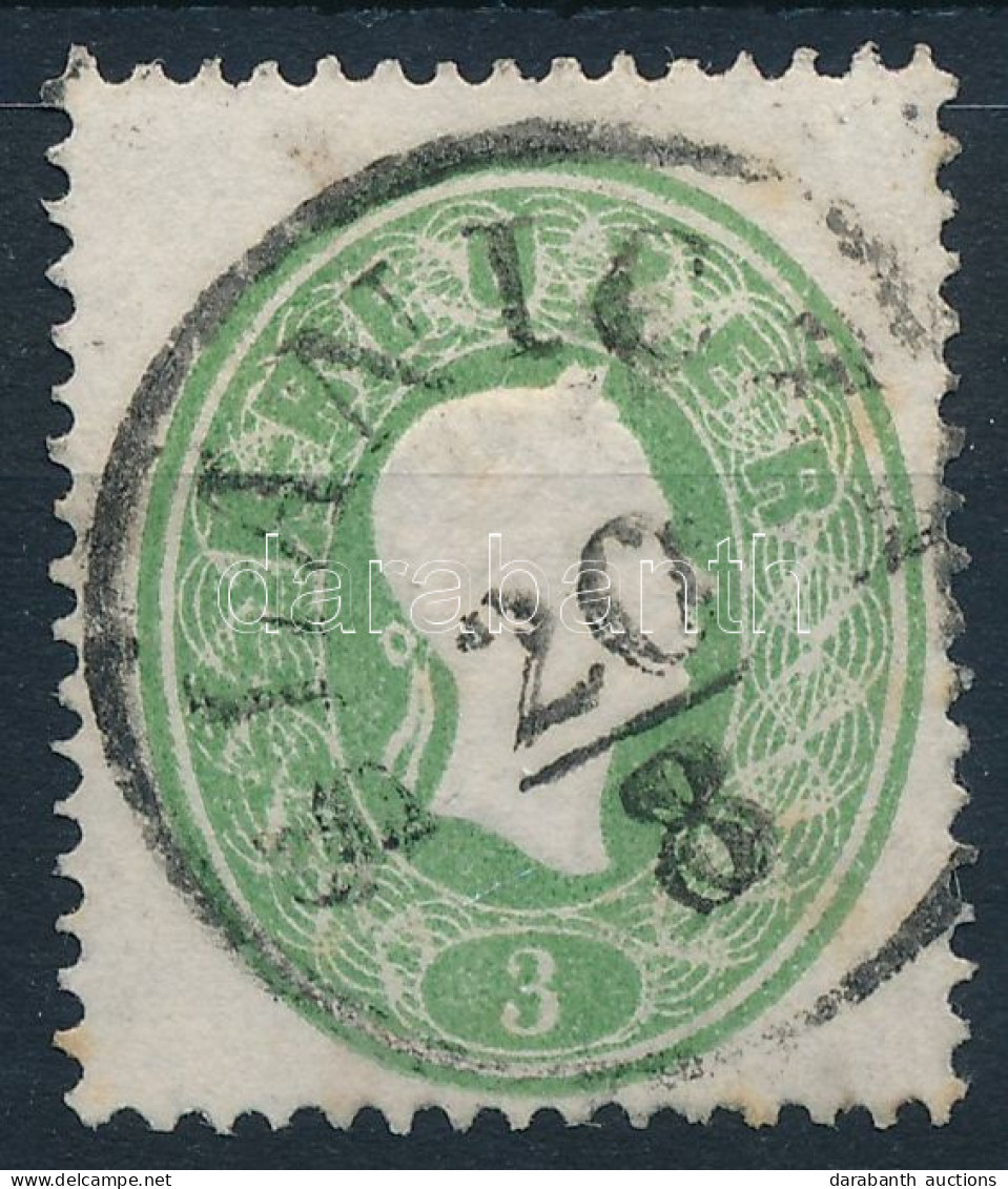 O 1861 3kr Zöld / Green, "SLANICZA" - Other & Unclassified