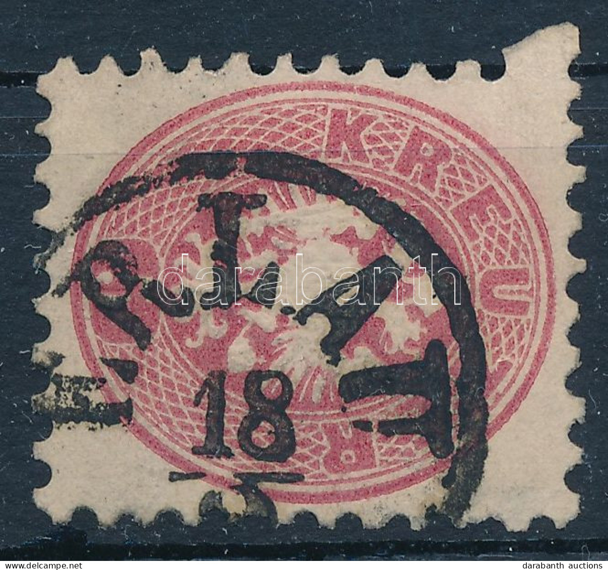 O 1864 5kr Tömbfog / Shifted Perforation "ERLAU" - Otros & Sin Clasificación