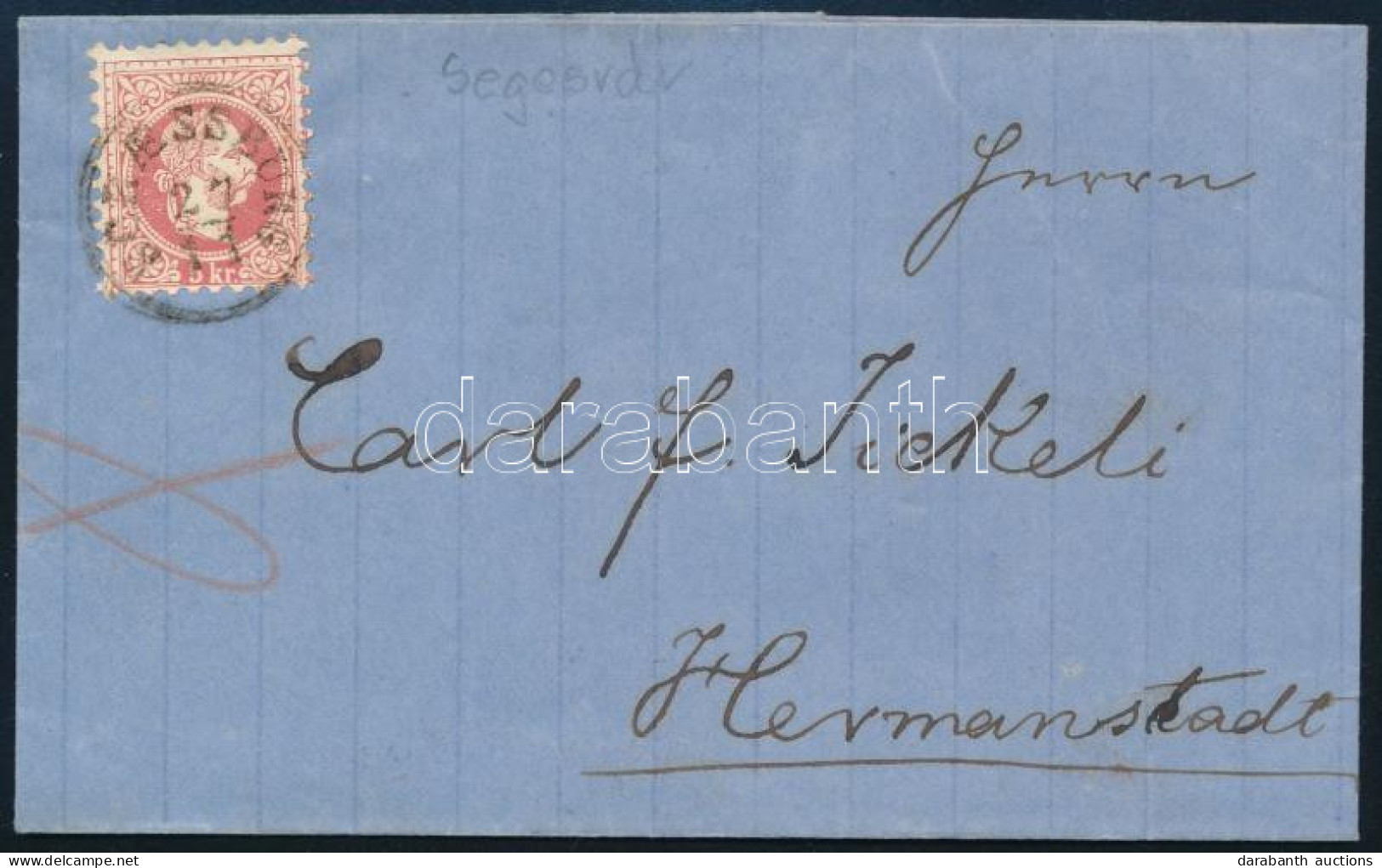 1867 5kr Levélen / On Cover "SCHAESSBURG" - Other & Unclassified