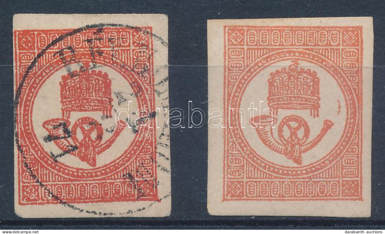 (*), O 1871 2 Klf Színű Hírlapbélyeg / Newspaper Stamps Mi 7 A+b - Otros & Sin Clasificación