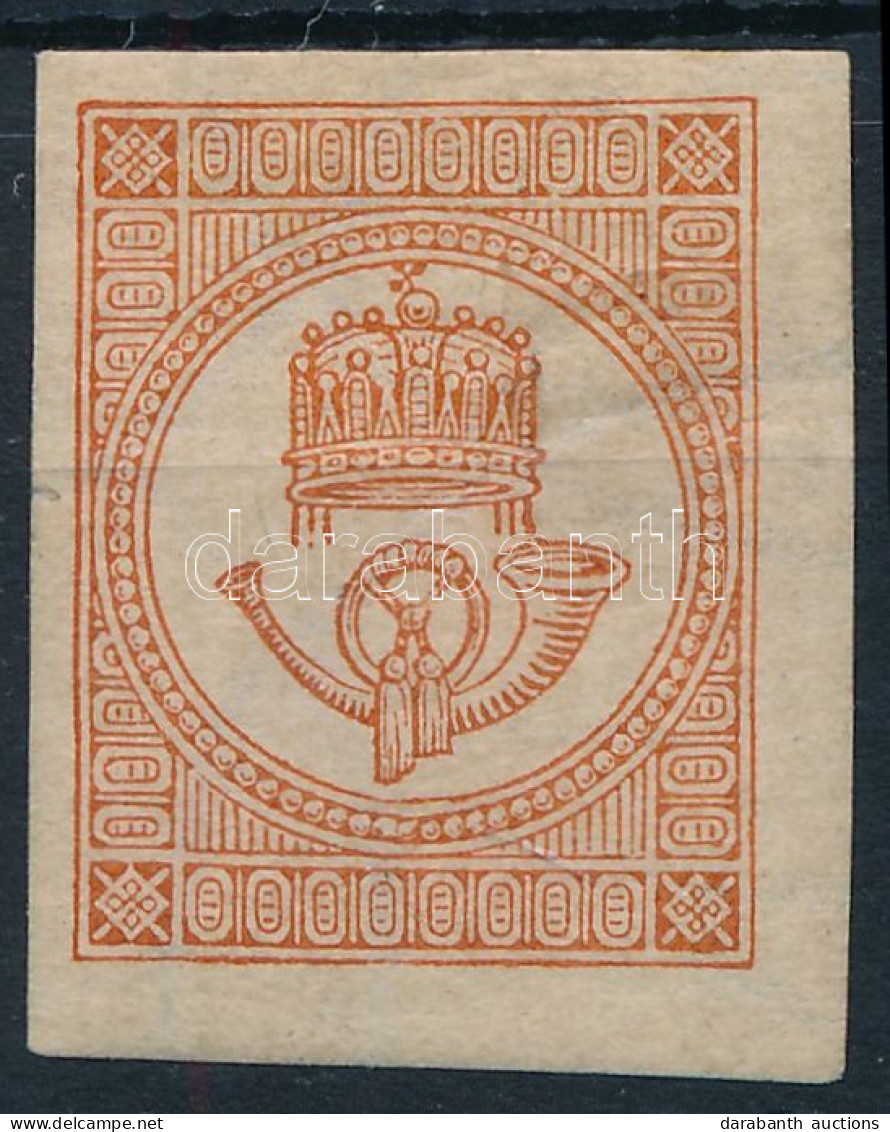 * 1883 Hírlapbélyeg Újnyomat Barnásvörös árnyaltban (40.000) / Reprint Newspaper Stamp, Brownish Red - Other & Unclassified