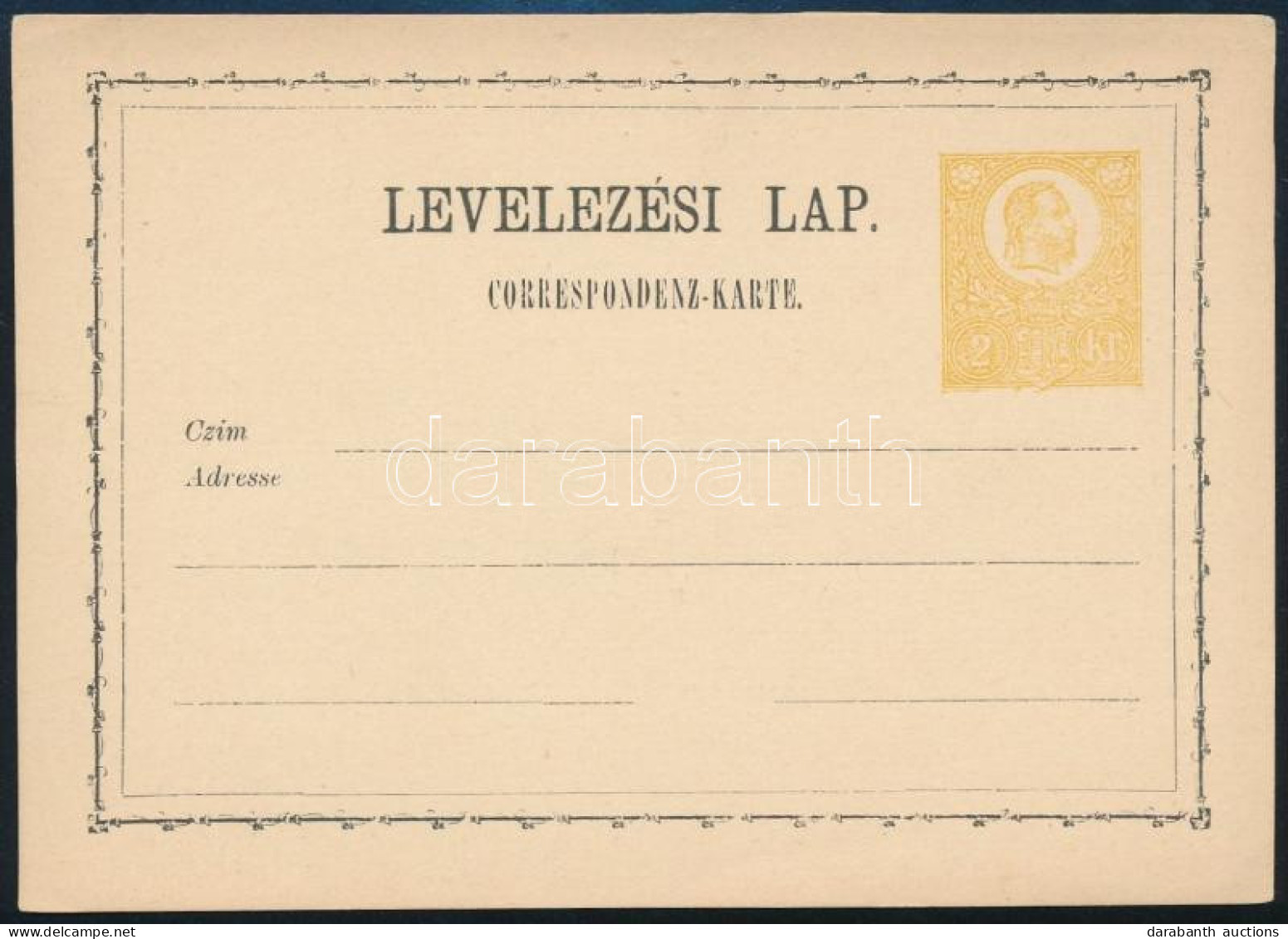 1871 Használatlan 2kr Díjjegyes Levelezőlap / Unused 2kr PS-card - Otros & Sin Clasificación