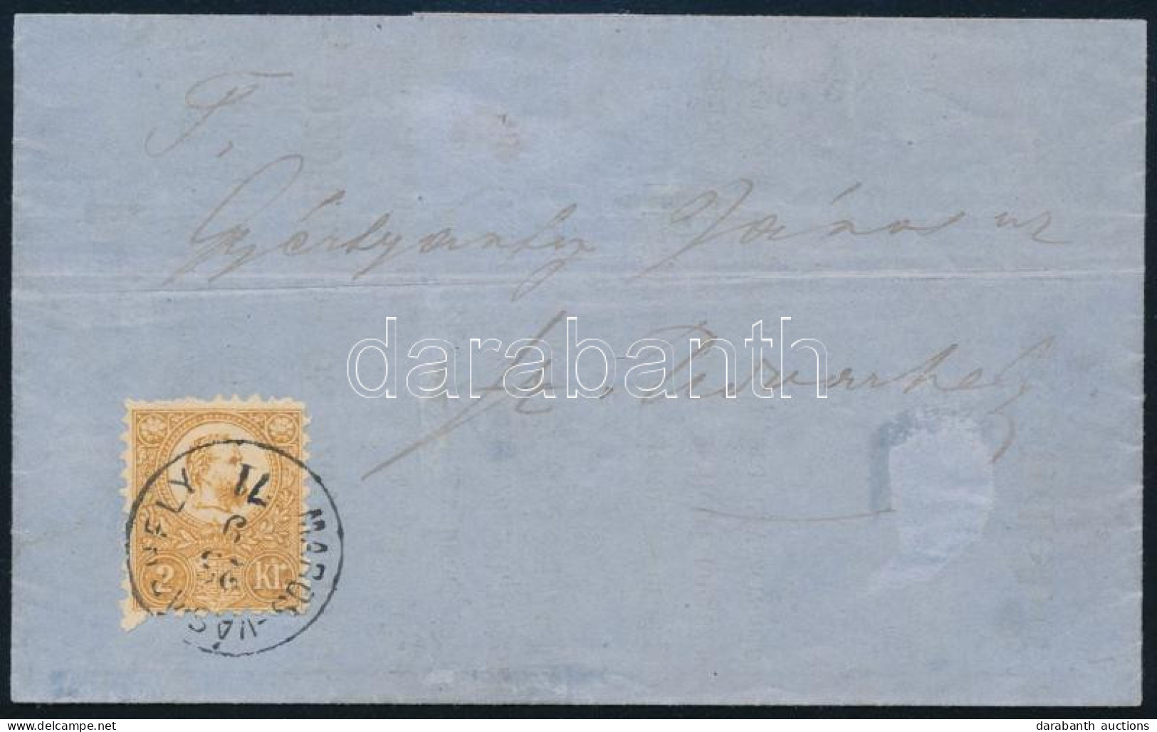 1871 Réznyomat 2kr Levélen / On Cover "MAROS-VÁSÁRHELY" - Sz. Udvarhely - Other & Unclassified