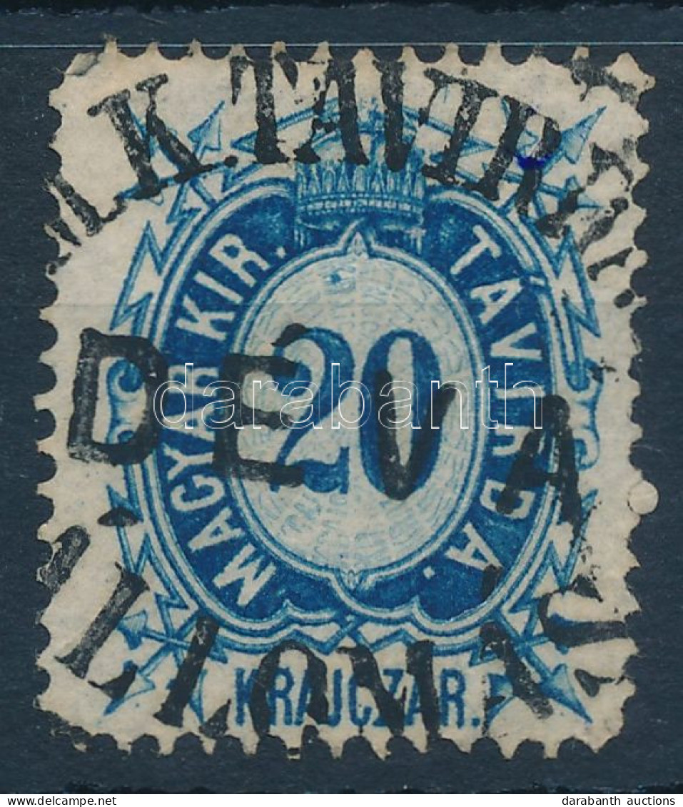 O 1874 Távírda Réznyomat 20kr / Mi T 11 "DÉVA" - Other & Unclassified