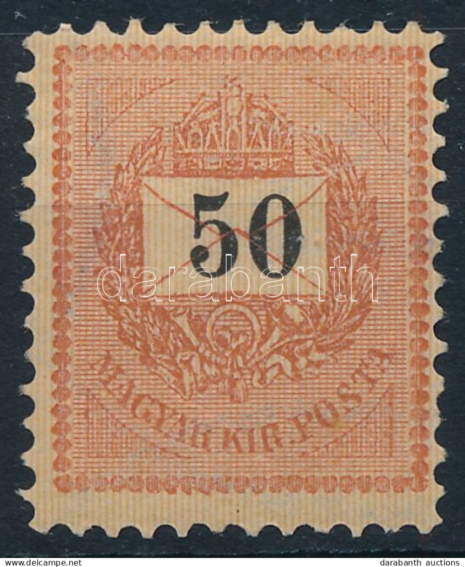 1888 Sztereo 50f Falctalanított, újragumizott / Regummed (**44.000) - Otros & Sin Clasificación