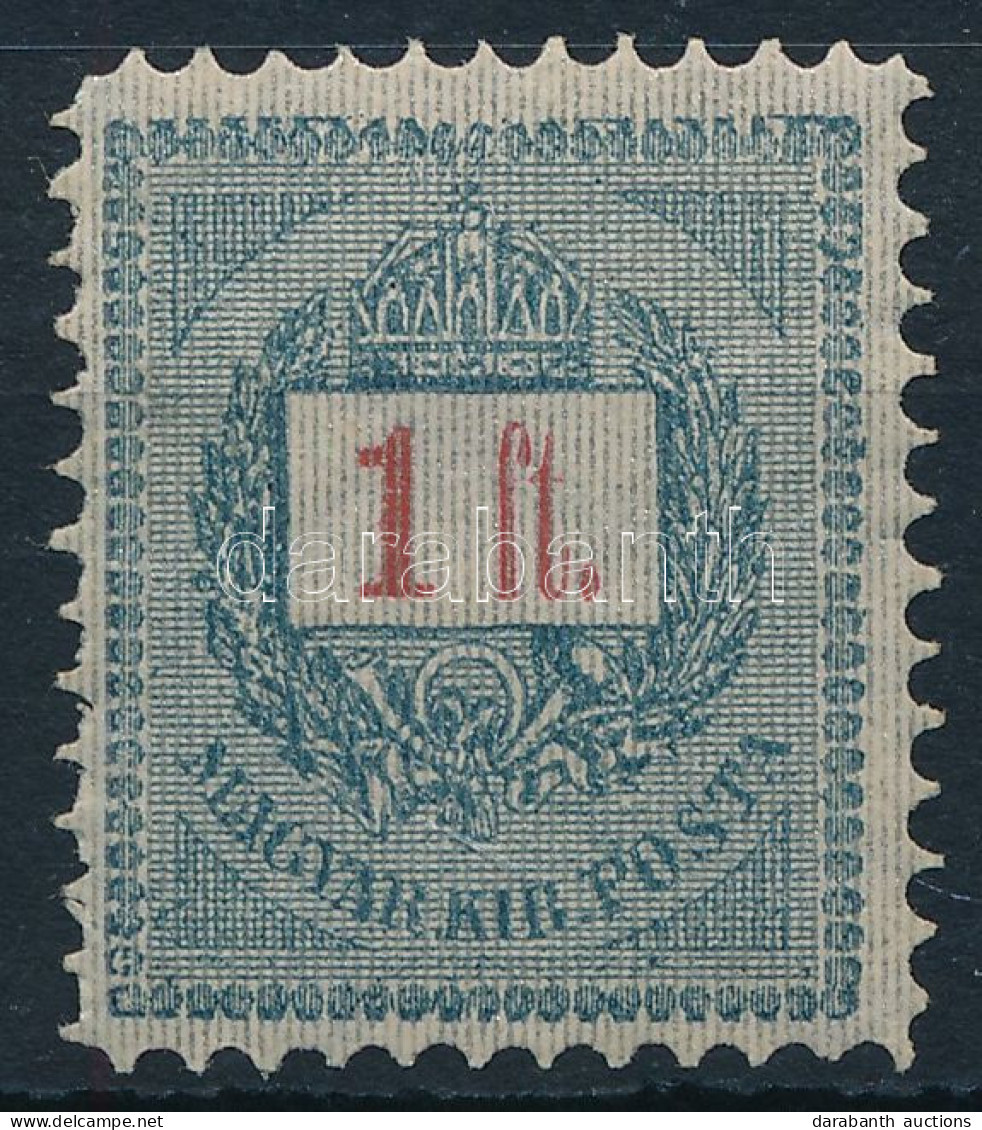 1888 Sztereo 1 Ft Falctalanított, újragumizott / Regummed (**200.000) - Autres & Non Classés