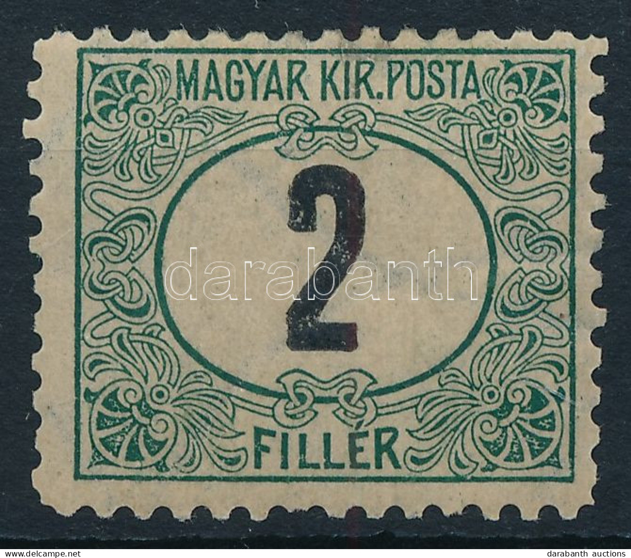 * 1903 Zöldportó 2f B, 11 1/2 Fogazás / Mi P 2 B - Other & Unclassified