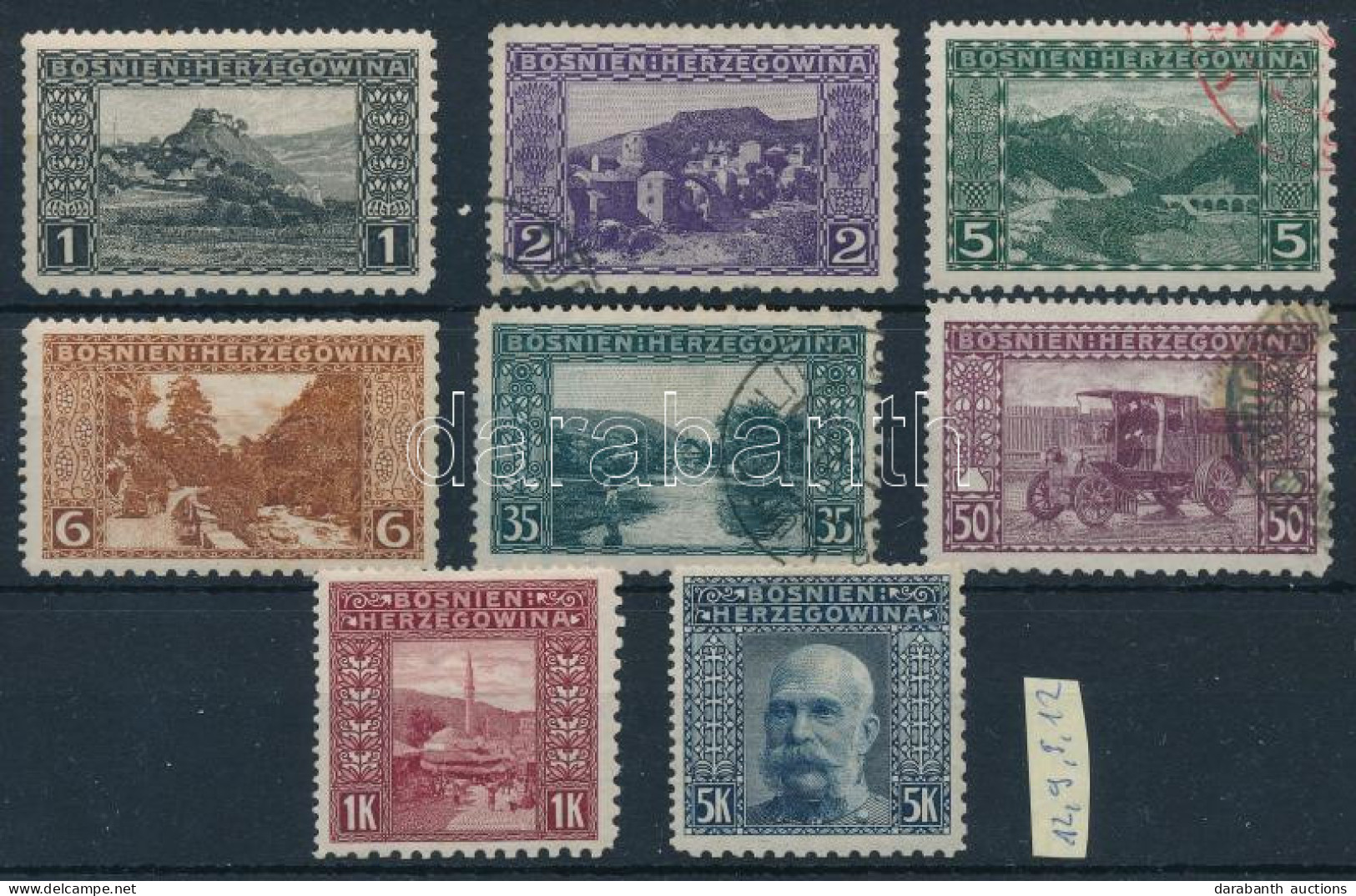 *, O 1906 8 Db Bélyeg Vegyes Fogazás / 1906 8 Stamps With Mixed Perforation - Altri & Non Classificati