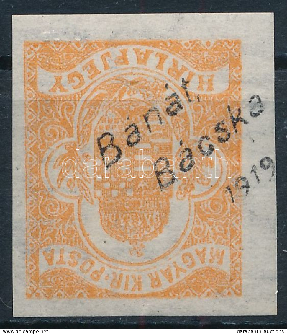 * Bánát-Bácska 1919 Hírlapbélyeg Fordított Felülnyomással / Mi 1 With Inverted Overprint. Signed: Bodor - Otros & Sin Clasificación