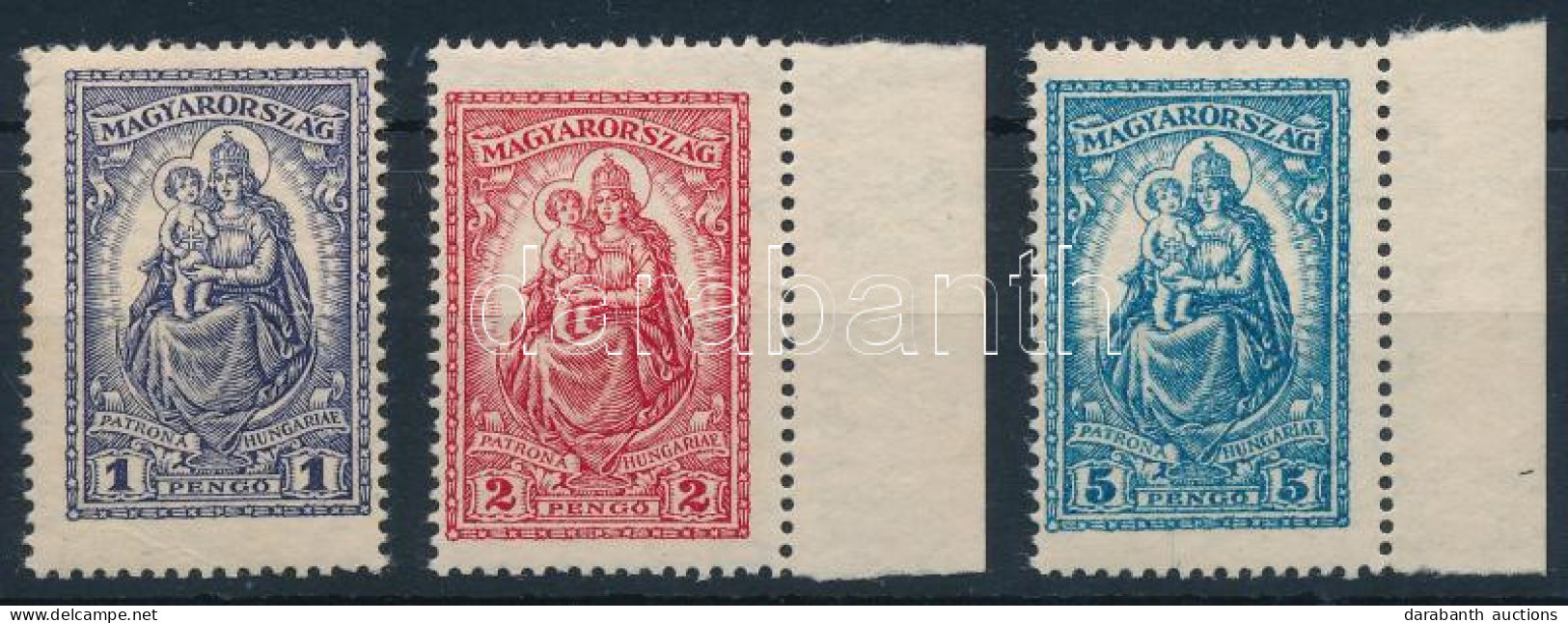 ** 1926 Keskeny Madonna Sor (40.000) / Mi 427-429 - Autres & Non Classés