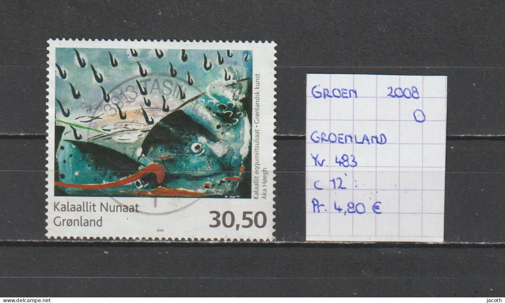 (TJ) Groenland 2008 - YT 483 (gest./obl./used) - Usados