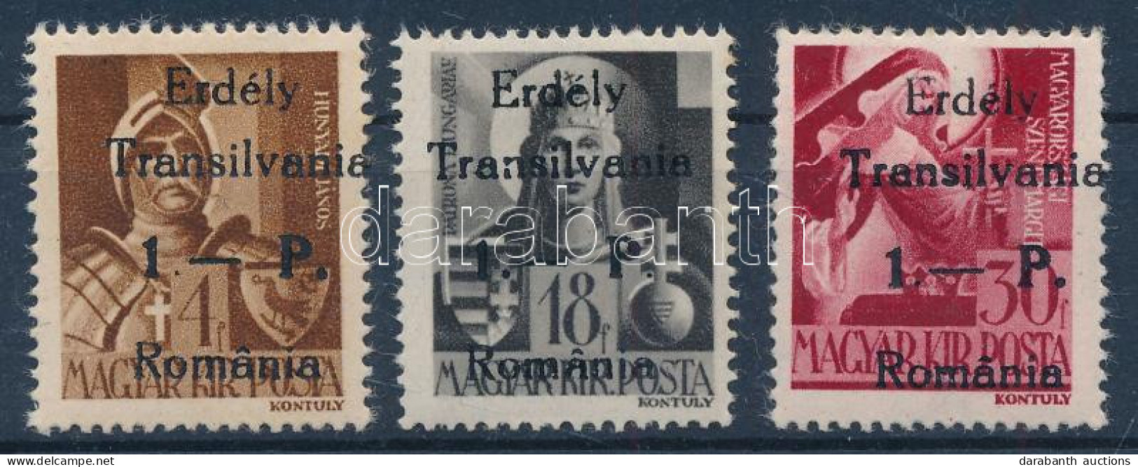 ** Székelyudvarhely 1944 3 Klf Bélyeg. Signed: Bodor - Other & Unclassified