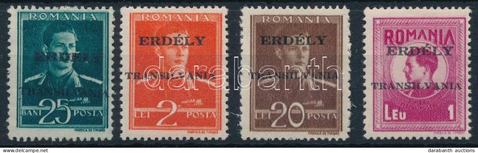 (*), * Marosvásárhely 1944 4 Db Bélyeg / 4 Stamps. Signed: Bodor - Sonstige & Ohne Zuordnung