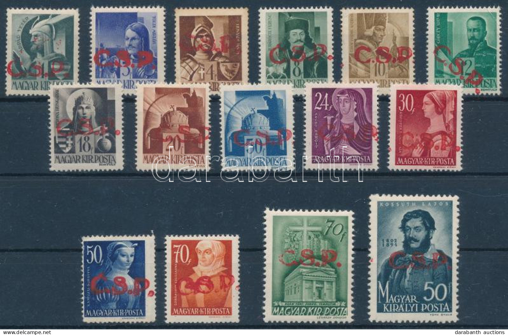 **, (*), * Rimaszombat I. 1945 15 Db Bélyeg (**26.200) / 15 Stamps. Signed: Bodor - Sonstige & Ohne Zuordnung