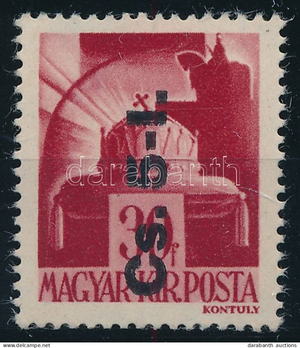 ** 1946 Betűs Cs.5-I./30f Fordított Felülnyomással / Mi 860 Inverted Overprint - Other & Unclassified