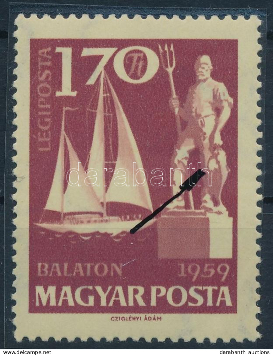 ** 1959 Balaton 1,70Ft Az Ismert Lemezhibával / Mi 1617 With Plate Variety - Sonstige & Ohne Zuordnung