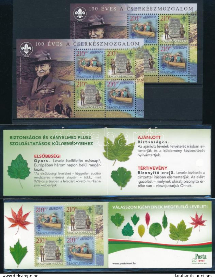 **, O 2007 Europa CEPT Cserkészet 2 Db Bélyegfüzet és 2 Db MINTA Blokk / 2 X Mi 5186-5187 Stamp Booklets + 2 X Mi Block  - Otros & Sin Clasificación