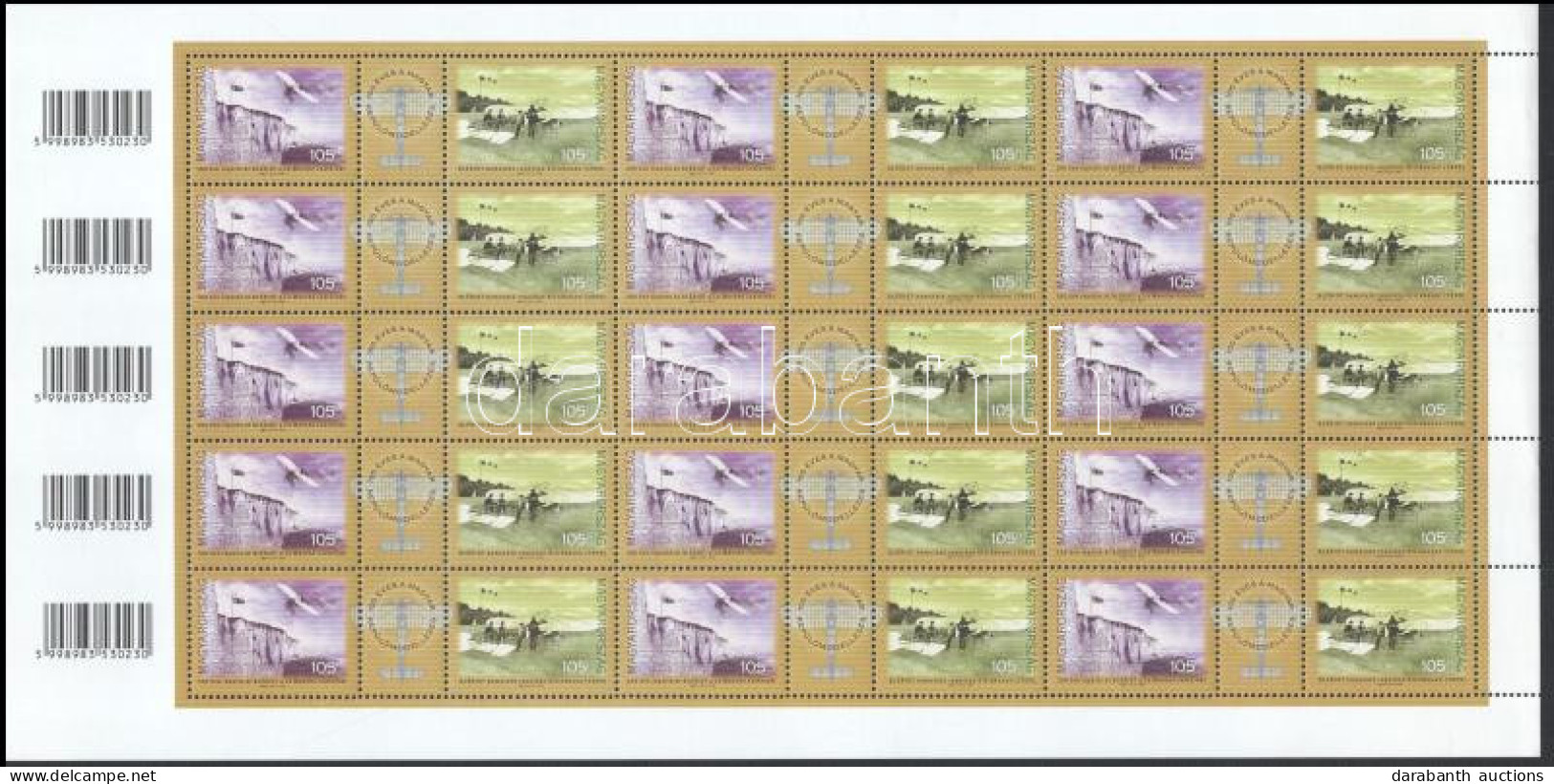 ** 2009 Repüléstörténeti évfordulók Teljes ív / Mi 5331-5332 Complete Sheet - Altri & Non Classificati