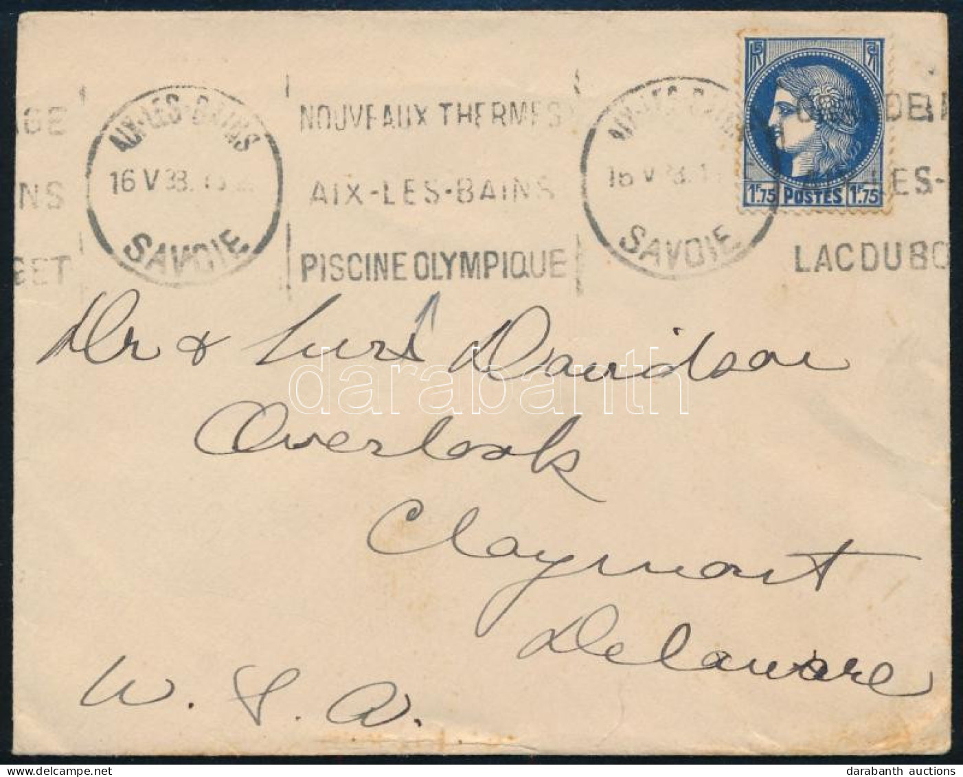 1938 Levél Olimpiai Alkalmi Bélyegzéssel / Cover With Special Olympic Postmark - Other & Unclassified
