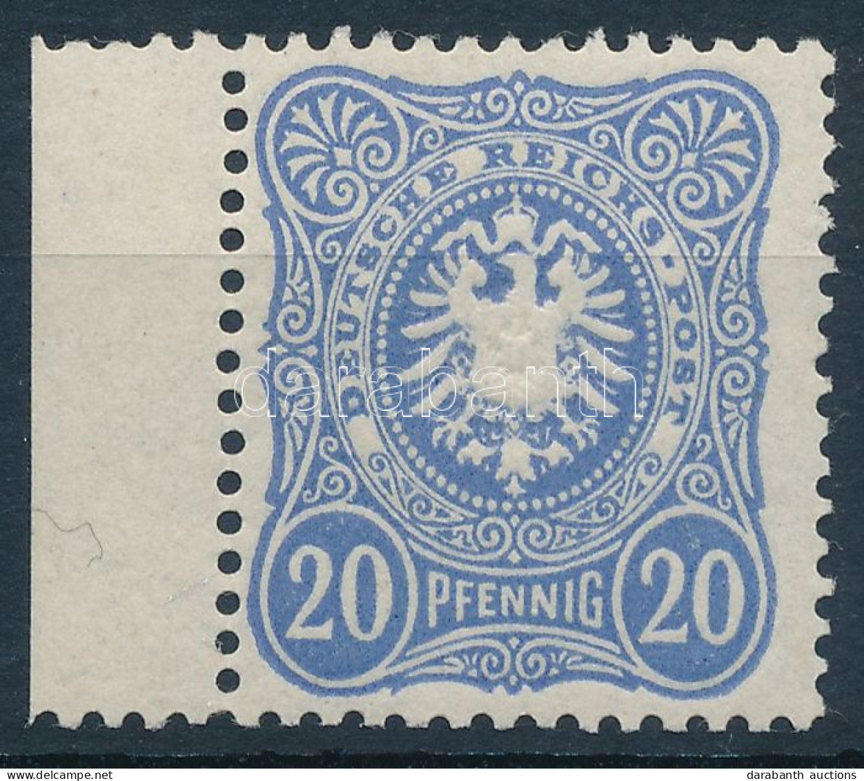 ** 1880 Mi 42 Iba ívszéli / Margin Piece (Mi EUR 170.-) Sign. Zenker BPP - Andere & Zonder Classificatie