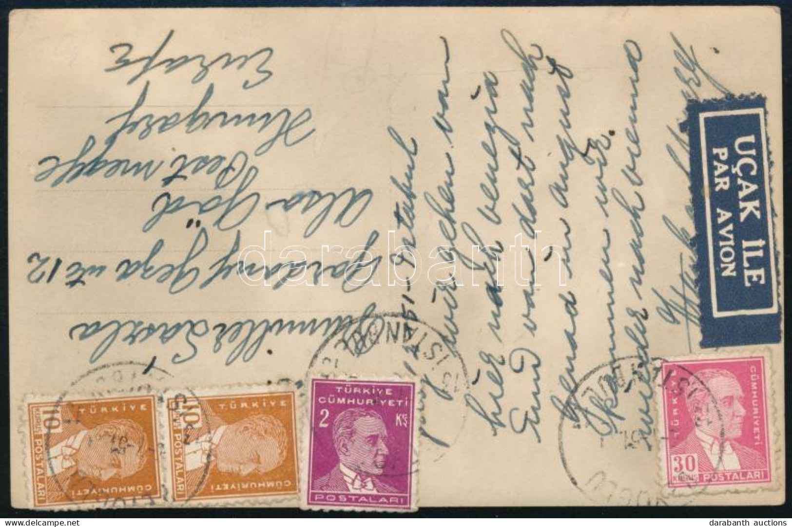 1951 Légi Képeslap Magyarországra / Airmail Postcard To Hungary - Altri & Non Classificati