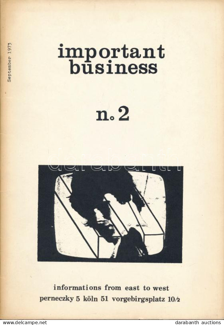 Géza Perneczky: Important Business No. 2. Hopp-Halász Károly (1946-2016), A Pécsi Műhely Tagjának 5 Db Nyomatával A Modu - Other & Unclassified