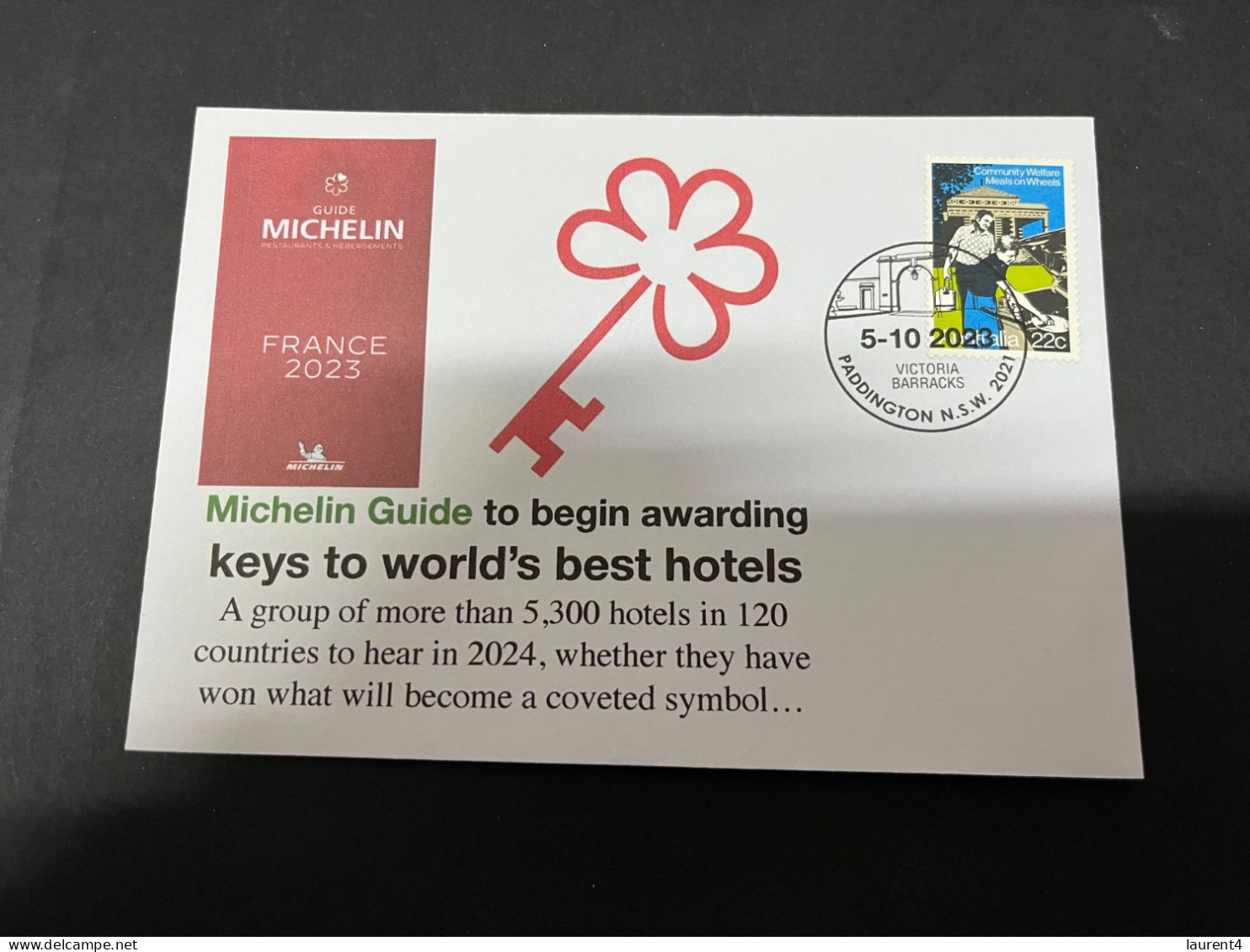 13-10-2023 (4 U 12) France Michelin Guide To Begin Awarding KEYS To The World's Best Hotel In 2024 (meal On Wheels)4 - Hotels, Restaurants & Cafés