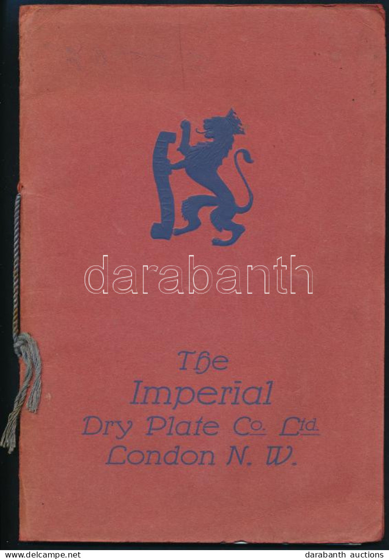 1930 The Imperial Dry Plate Co. Ltd. London N. W. Bp., Schultz Béla és Társa, 31+1 P. Magyar Nyelvű Fényképészeti Prospe - Publicidad