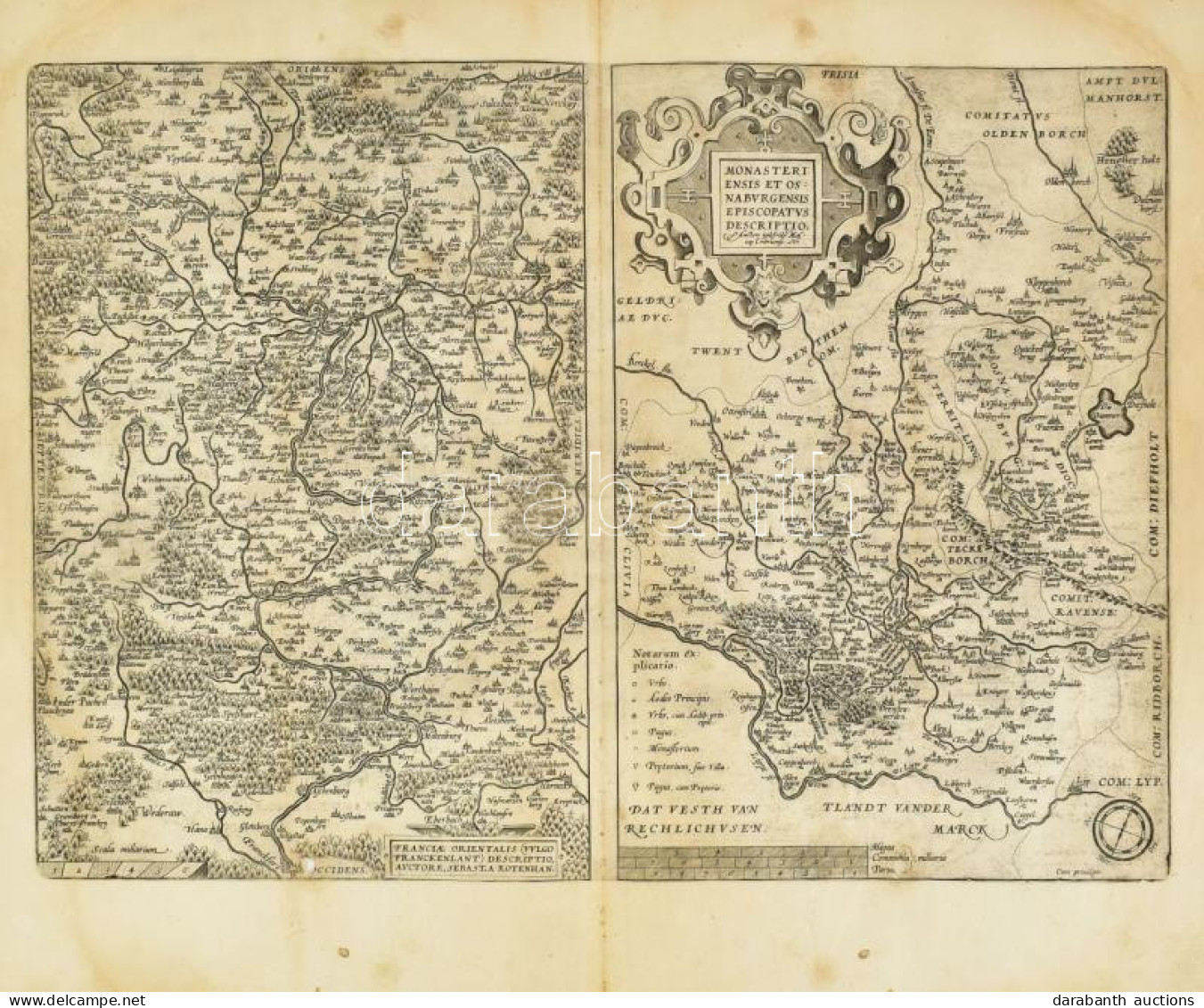 Franciae Orientalis: (Vulgo Franckenlant) Descriptio Auctore Sebasta Rotenhan / Monasteriensis Et Osnaburgensis Episcopa - Otros & Sin Clasificación