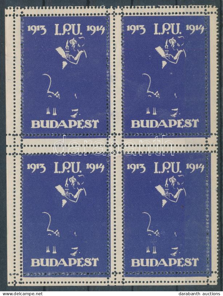 ** 1913 IPU Emlékív (betapadás) / Souvenir Sheet (gum Disturbance) - Unclassified