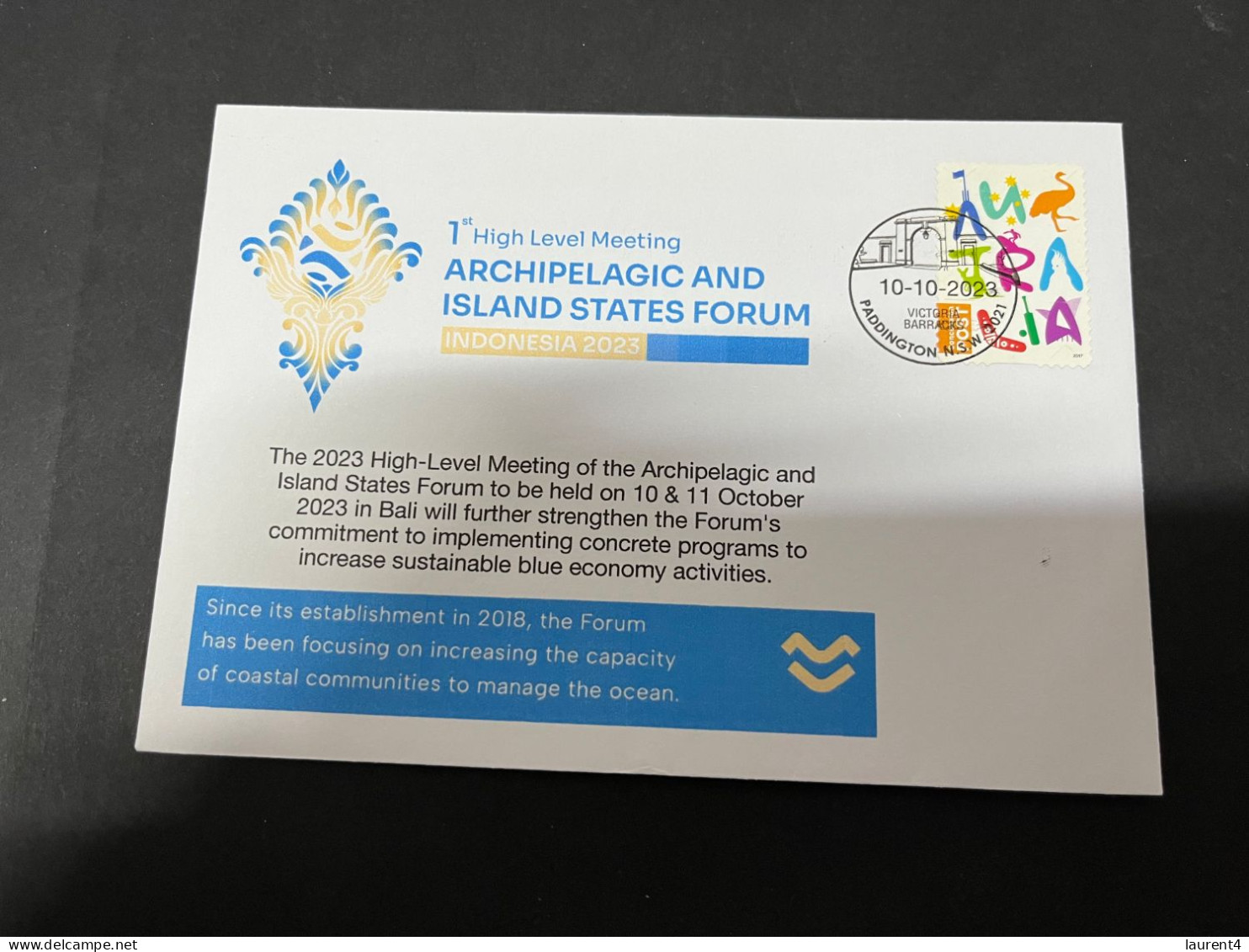 13-10-2023 (3 U 12) 1st Archipelagic And Island States Forum Held In Bali (Indonesia) 10&11-10-2023 - Protection De L'environnement & Climat