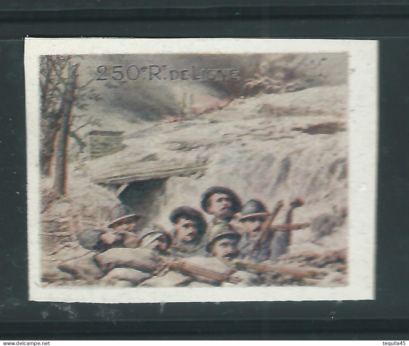 Rare : Vignette DELANDRE - France 250 éme Régt D'infanterie De Ligne - 1914 -18 WWI WW1 Poster Stamp - Erinnophilie