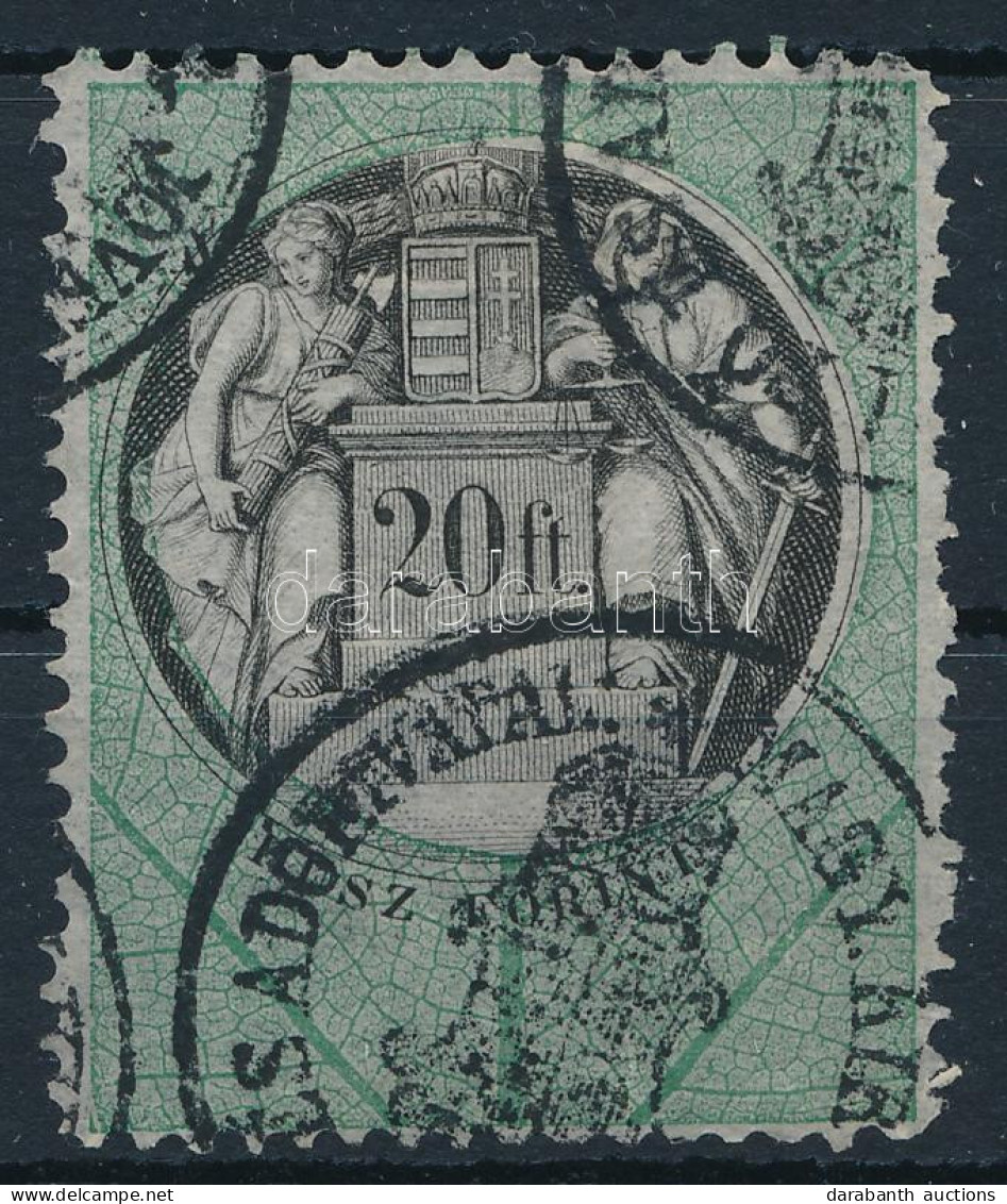 1870 20Ft Okmánybélyeg Hártyapapíron - Non Classificati