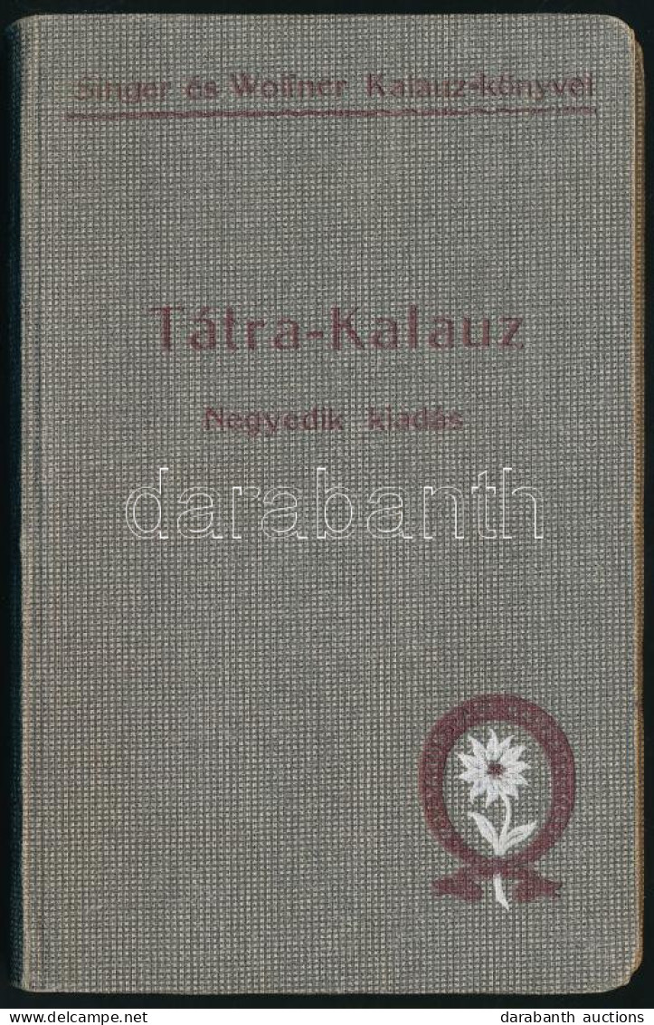 Dr. Szontágh Miklós: Tátrakalauz, útmutató A Magas-Tátrába S A Tátravidéki Fürdőkbe. IV. új Kiadás. Bp., 1908, Singer és - Sin Clasificación