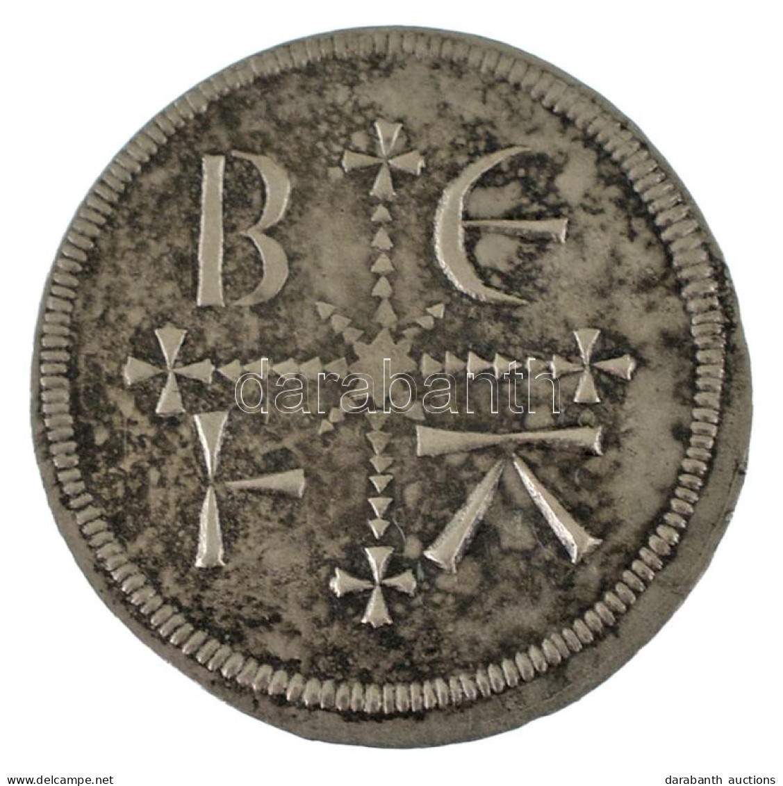 1172-1196. Denár Ag "III. Béla" Hátlapvariáns: "B" (0,46g) T:AU Patina RRR! / Hungary 1172-1196. Denár Ag "Béla III" Rev - Unclassified