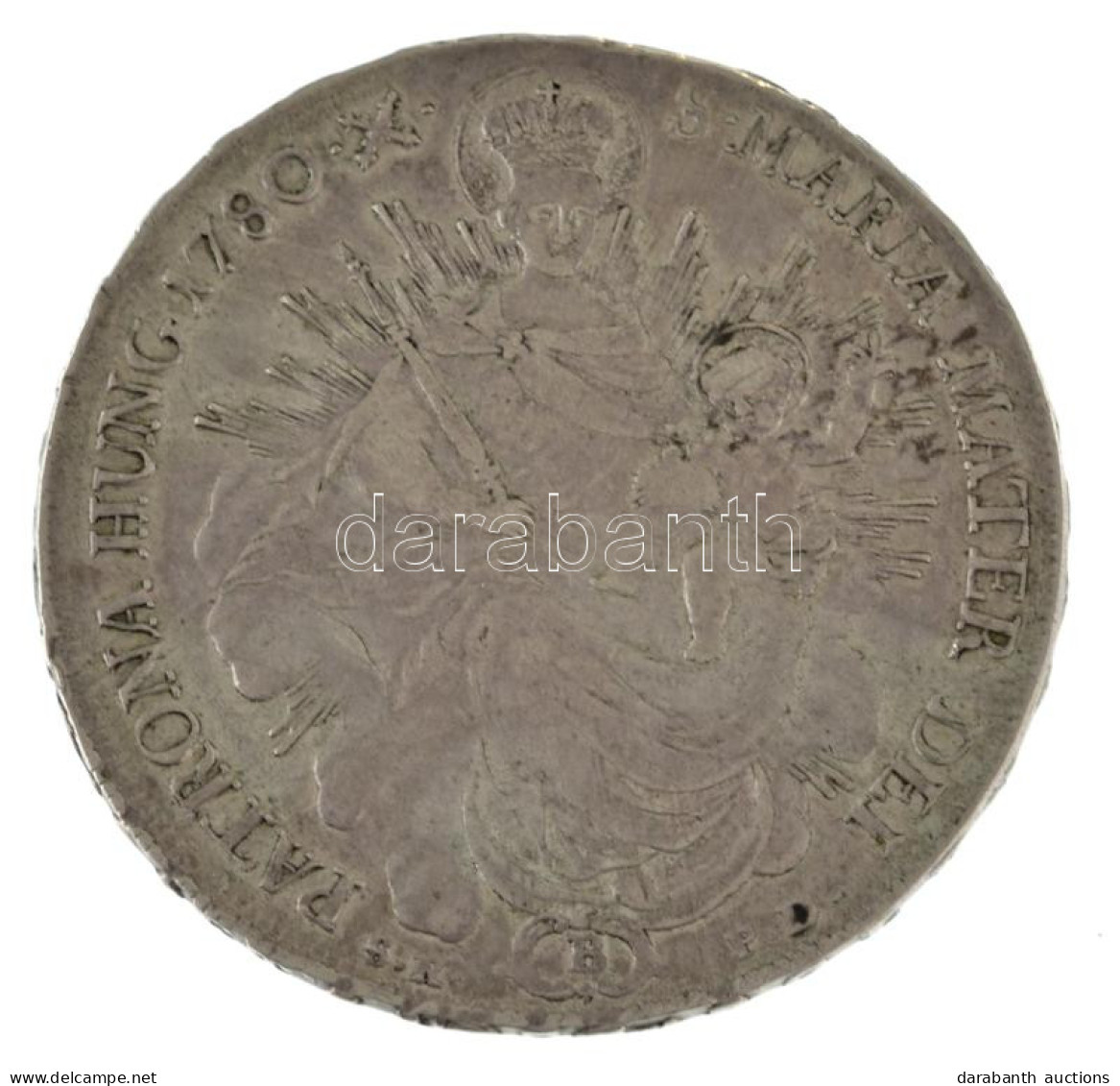 1780B SK-PD Tallér Ag "Mária Terézia" Körmöcbánya (27,97g) T:XF,VF Patina / Hungary 1780B SK-PD Thaler Ag "Maria Theresi - Ohne Zuordnung