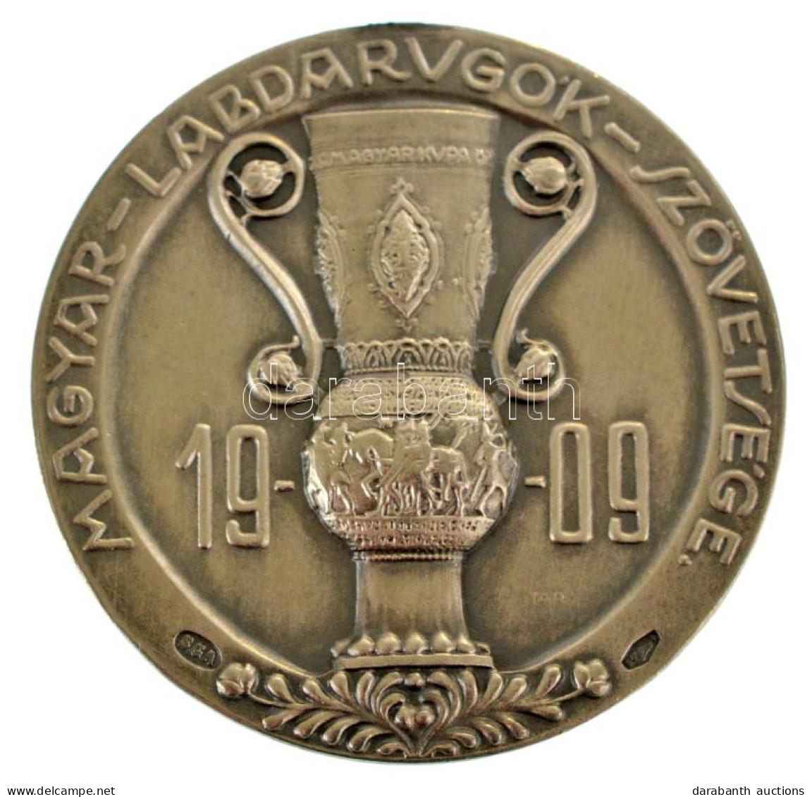 1931. "Magyar Labdarúgók Szövetsége" Kétoldalas, Jelzett Ag Díjérem, Hátoldalán "II. Díj 1930-31" Gravírozással és "SGA" - Unclassified