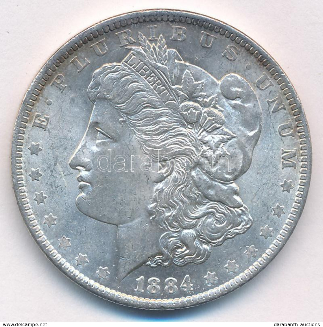 Amerikai Egyesült Államok 1884O 1$ Ag "Morgan" T:AU,XF Kis Patina, Kis Ph. USA 1884O 1 Dollar Ag "Morgan" C:AU,XF Small  - Unclassified