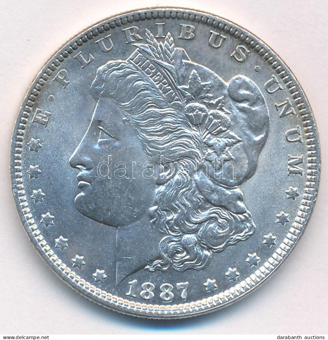 Amerikai Egyesült Államok 1887. 1$ Ag "Morgan" T:AU USA 1887. 1 Dollar Ag "Morgan" C:AU Krause KM#110 - Non Classés