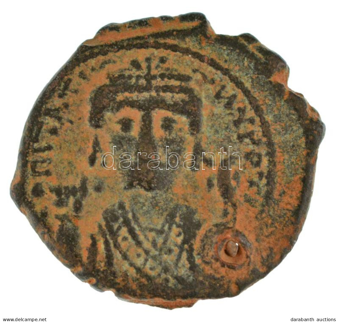 Bizánci Birodalom / Antiochia / II. Tiberius 578-582. 1/2 Follis Bronz (6,43g) T:VF Byzantine Empire / Antioch / Tiberiu - Non Classés